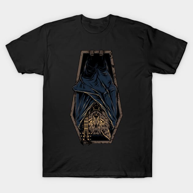 Bat Music T-Shirt by quilimo